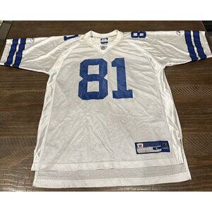 Reebok Authentic NFL Dallas Cowboys Terrell Owens 81 White Jersey Mens L
